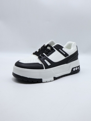 Buty sportowe damskie na płaskim (36-41) W246 WH/BLACK