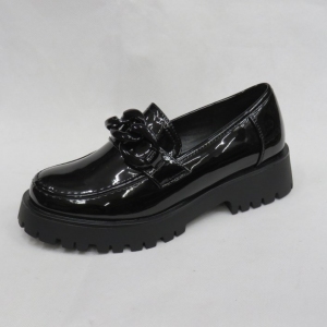 Mokasyny damskie na płaskim (36-41) DE1130M BLACK