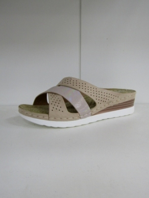 Klapki damskie na koturnie (36-41) N22-1061 BEIGE