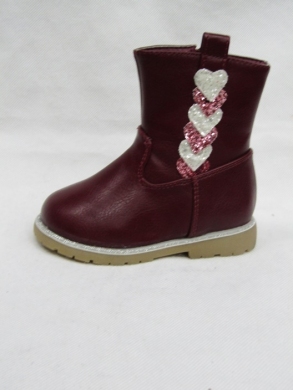 Botki dziewczęce ocieplane (20-25) 710046-3 DARKRED