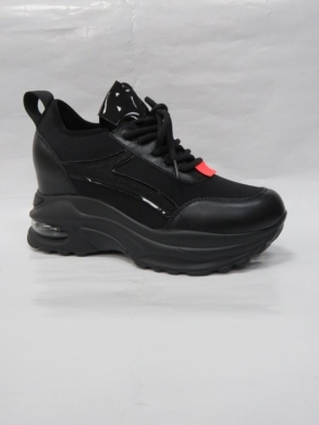 Buty sportowe damskie na płaskim (36-41) AB123 BLACK