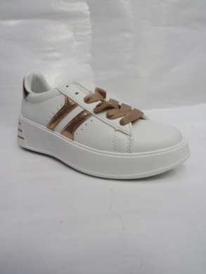 Buty sportowe damskie na płaskim (36-41) B-505 WHITE/CHAMP
