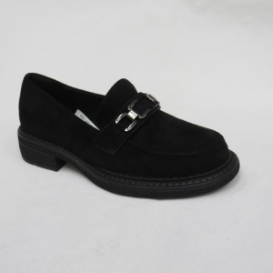 Mokasyny damskie na płaskim (36-41) 3227C BLACK