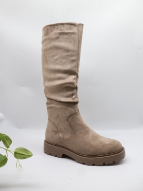 Kozaki damskie ocieplane na płaskim (36-41) 228 KHAKI