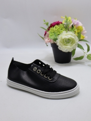 Buty sportowe damskie na płaskim (37-40) J-35 BL/WH