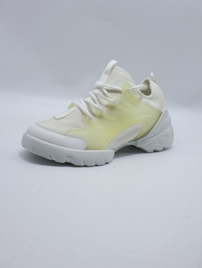 Buty sportowe damskie na płaskim (36-41) LA196 WHITE