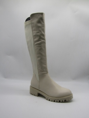 Kozaki damskie na płaskim (36-41) F180 BEIGE