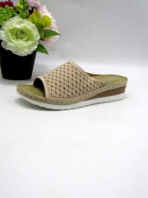 Klapki damskie na koturnie (36-41) N22-1067 BEIGE