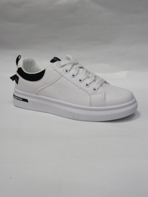 Buty sportowe damskie na płaskim (36-41) BO-723 WHITE/BLACK