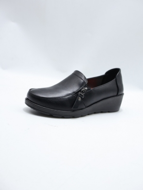 Półbuty damskie na koturnie (36-41) T81007 BLACK