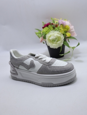 Buty sportowe damskie na płaskim (36-41) A111 WHITE