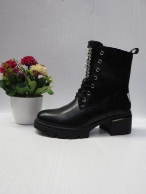 Botki damskie ocieplane na obcasie (36-41) SH0320 BLACK