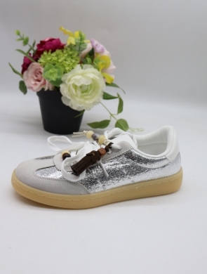 Buty sportowe damskie na płaskim (36-41) 8-256 SILVER