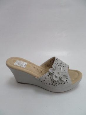 Klapki damskie na koturnie (36-41) B-13 GREY