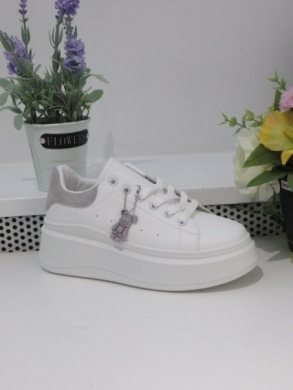 Buty sportowe damskie na płaskim (36-41) 2095 GREY