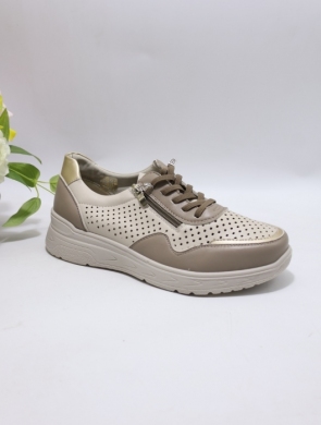 Buty sportowe damskie na płaskim (36-41) BK618 KHAKI