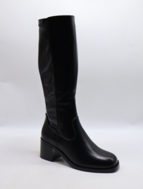 Kozaki damskie na obcasie (36-41) 9261 BLACK
