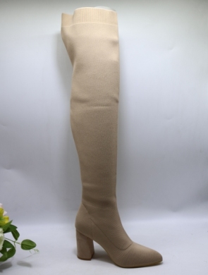 Kozaki damskie na obcasie (36-41) YQ43 BEIGE