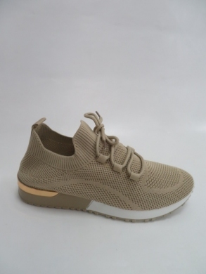 Buty sportowe damskie na płaskim (36-41) 8075-4 KHAKI