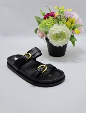 Klapki damskie na płaskim (36-41) ST06 BLACK