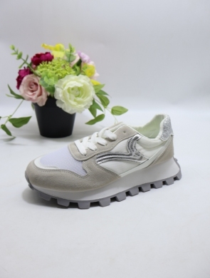 Buty sportowe damskie na płaskim (36-41) 23088 WHITE