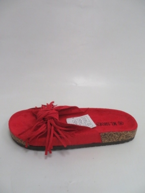 Klapki damskie na płaskim (36-41) 1001-18 RED