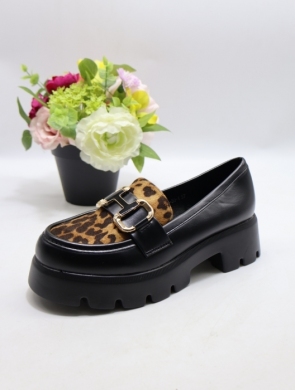 Mokasyny damskie na płaskim (36-41) ANWL-30-1 BLACK