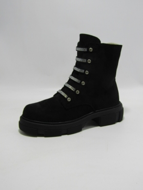 Botki damskie na płaskim (36-41) 21050-27 BLACK MIRO
