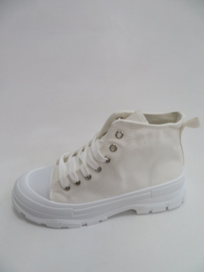 Trampki damskie na koturnie (36-41) X-222 WHITE