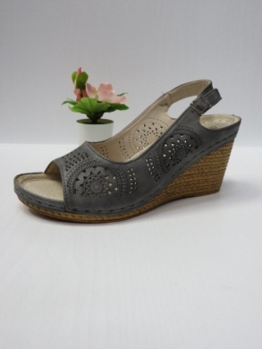 Sandały damskie na koturnie (36-41) 7AA228 GREY
