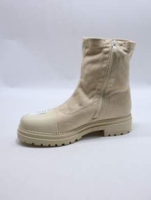 Botki damskie na płaskim (36-41) 1987-H33 BEIGE