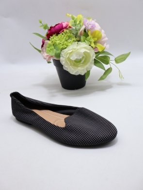 Baleriny damskie (36-41) 81195-4 BL/WH