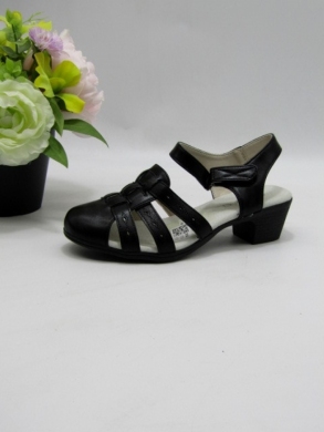 Sandały damskie na obcasie (36-41) 1529-1 BLACK