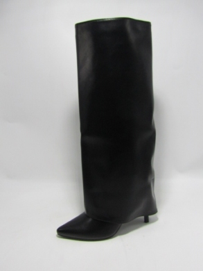 Kozaki damskie ocieplane na szpilce (36-41) CLS371 BLACK