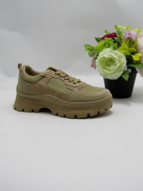 Buty sportowe damskie na płaskim (36-41) VL170 KHAKI