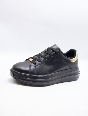 Buty sportowe damskie na płaskim (37-41) LXC8625 BLACK