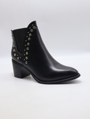Botki damskie na obcasie (36-41) W2193 BLACK