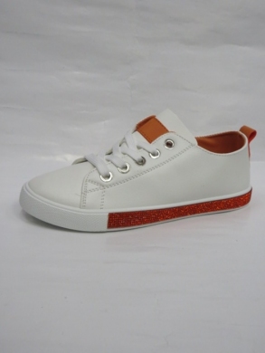 Buty sportowe damskie na płaskim (36-41) 6425 ORANGE
