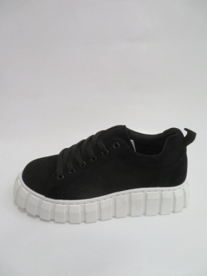 Trampki damskie na koturnie (36-41) EJ01 BL/WH