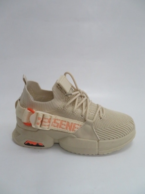 Buty sportowe damskie na płaskim (36-41) 4211-3 BEIGE