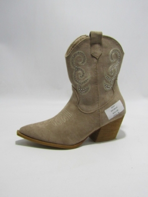 Botki damskie na obcasie (36-41) 2623 BEIGE