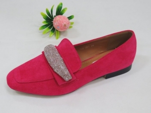 Mokasyny damskie na płaskim (36-41) 100-261 FUCHSIA