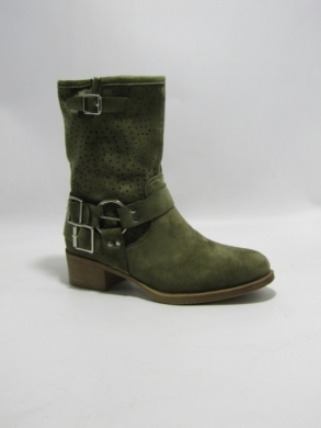 Botki damskie na płaskim (36-41) C23-10 GREEN