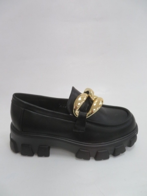 Mokasyny damskie na płaskim (36-41) Q-117 BLACK