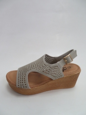 Sandały damskie na koturnie (36-41) ABD-1 GREY