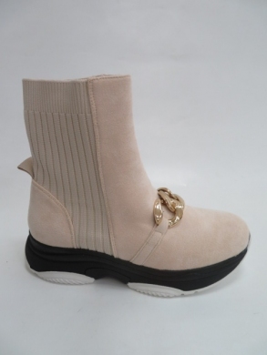 Sneakersy damskie wysokie (36-41) NS233 BEIGE