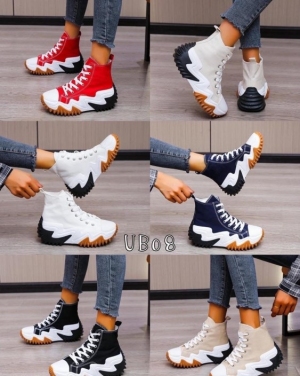 Trampki damskie na koturnie (36-41) UB08