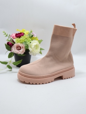Botki damskie na płaskim (36-41) A-35 PINK