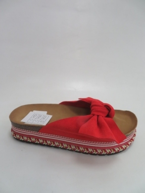 Klapki damskie na płaskim (36-41) J1163-5 RED