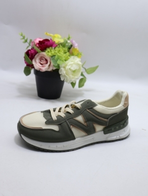 Buty sportowe damskie na płaskim (36-41) 1726 GREEN